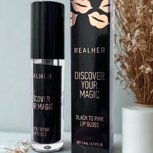 RealHer Black to Pink Lip Gloss